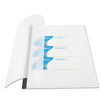 Universal® Clear View Report Cover With Slide-on Binder Bar, Clear-clear, 25-pack freeshipping - TVN Wholesale